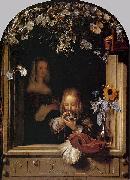 Frans van Mieris Boy Blowing Bubbles oil painting